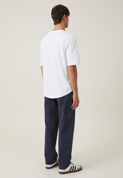 Cotton On - Loose fit pant - washed navy carpenter 