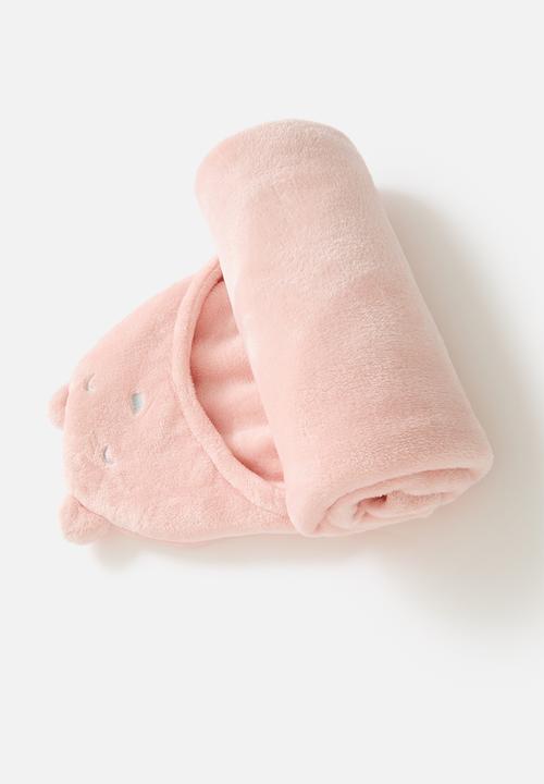 Pop Candy - Baby hooded blanket - pink