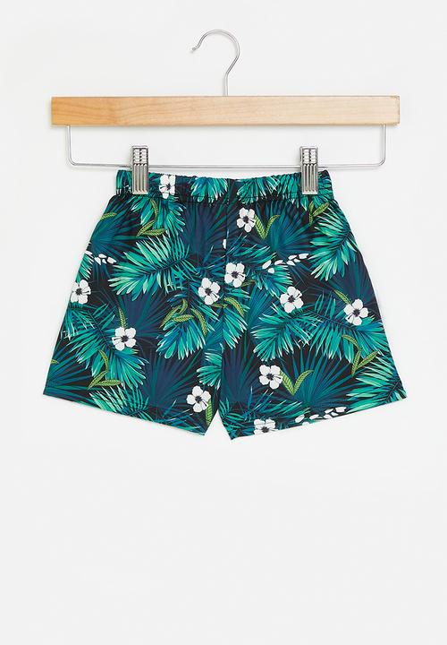 Pop Candy - Board shorts - green & navy