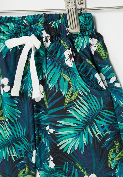 Pop Candy - Board shorts - green & navy
