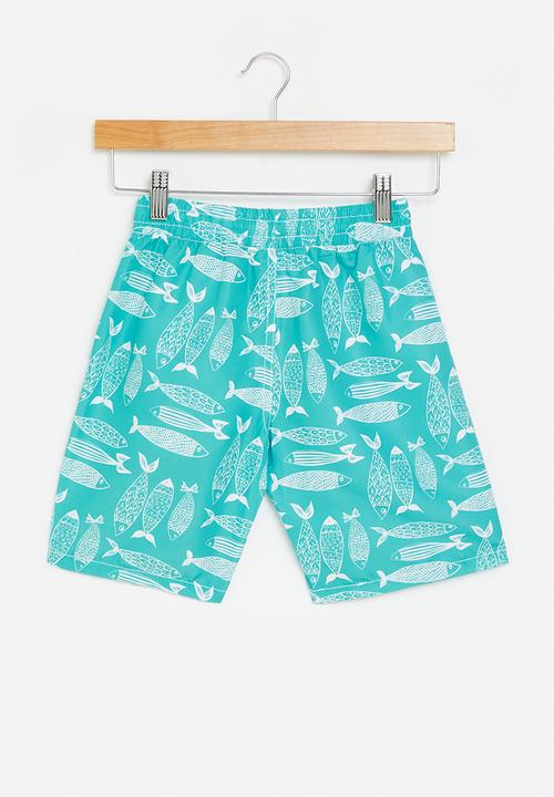 Pop Candy - Board shorts - blue & white