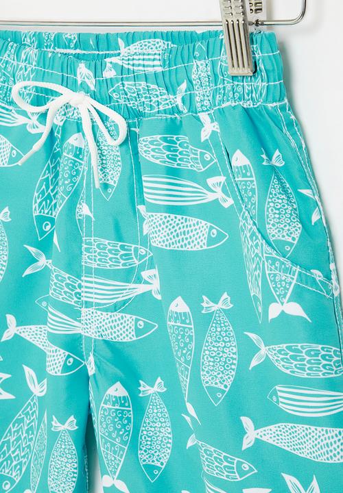 Pop Candy - Board shorts - blue & white