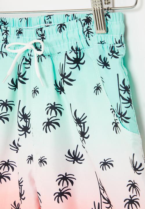 Pop Candy - Ombre board shorts - blue & orange