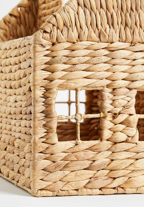 H&M - Braided book storage unit - beige