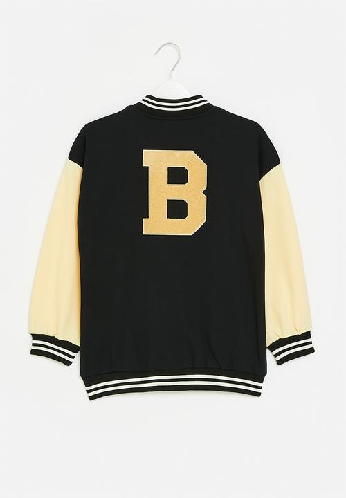 Pop Candy - Baseball jacket -  black & ecru