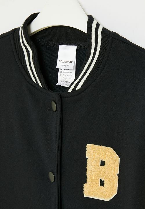 Pop Candy - Baseball jacket -  black & ecru