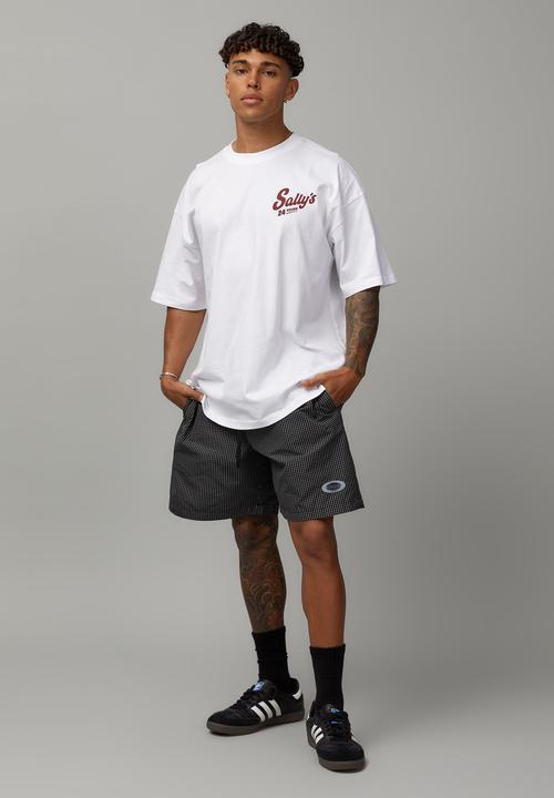 Factorie - Half Half Street Short - Black/window Check