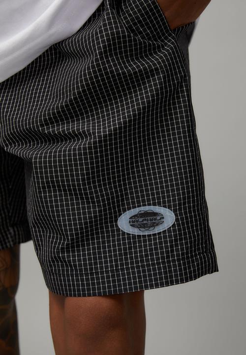 Factorie - Half Half Street Short - Black/window Check