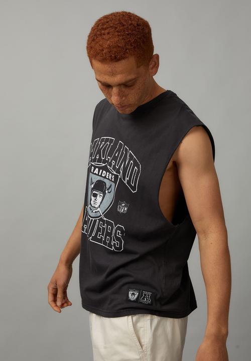 Factorie - Nfl Muscle Tank - Lcn Nfl Washed Black/raiders