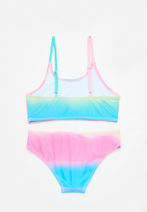 Pop Candy - Girls bikini set - pink & blue