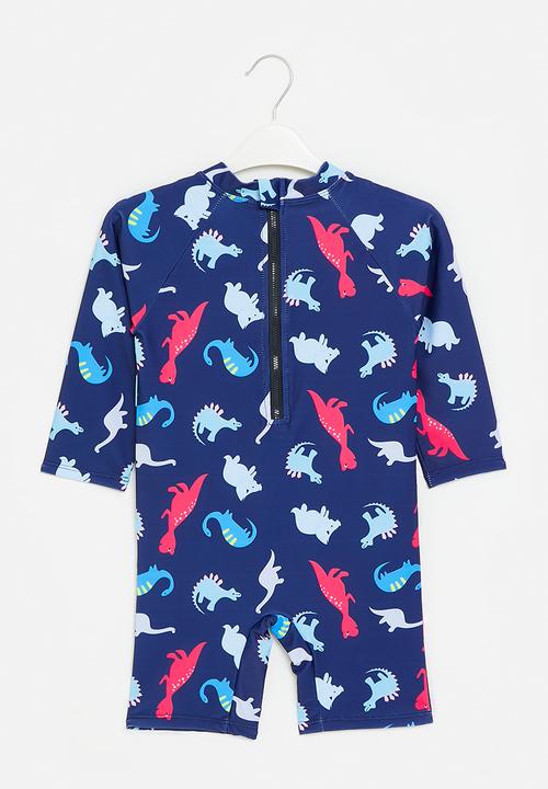 Pop Candy - One piece printed  swimsuit - blue
