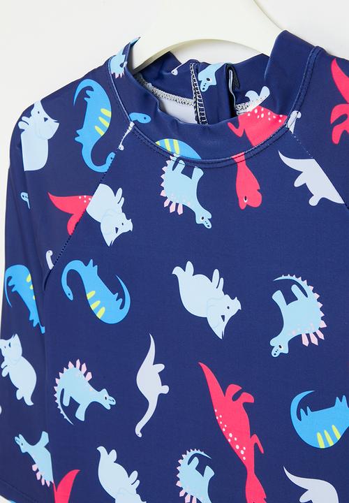 Pop Candy - One piece printed  swimsuit - blue