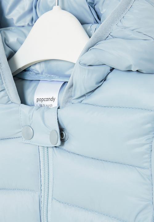 Pop Candy - Hooded  puffer jacket - blue