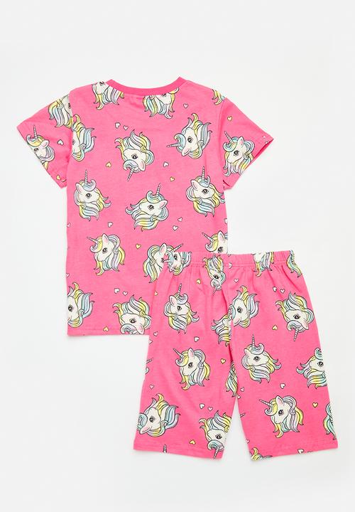 Pop Candy - Printed pj set - dark pink