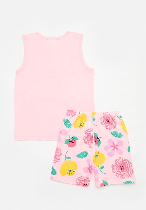 Pop Candy - Printed sleeveless pj set - pink