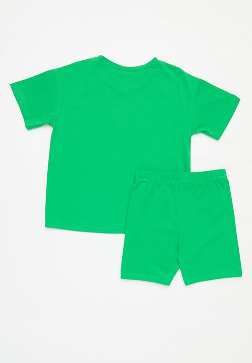 Pop Candy - Tee & short set - green