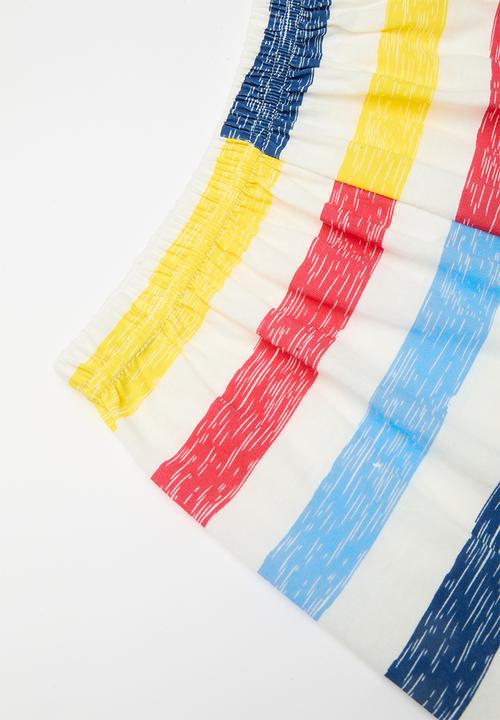 Pop Candy - Striped tee & short set - multi