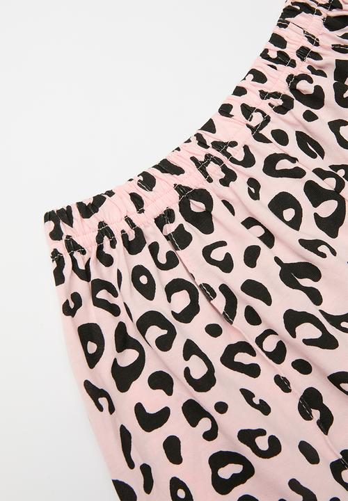Pop Candy - Tee & short set - leopard print