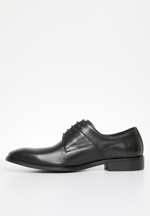 POLO - Panelled gibson lace up - black 