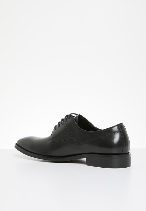 POLO - Panelled gibson lace up - black 