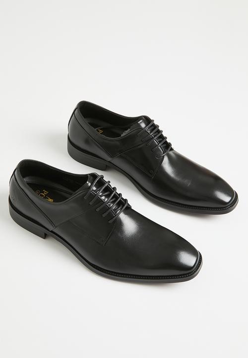 POLO - Panelled gibson lace up - black 