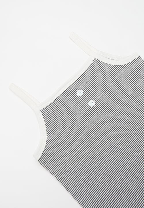Pop Candy - Baby girl cami & short set - grey