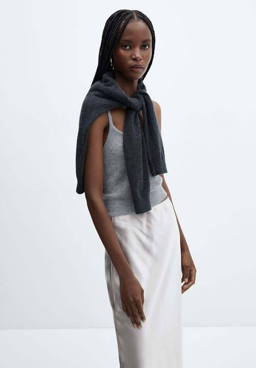 MANGO - Skirt Mia - Gray
