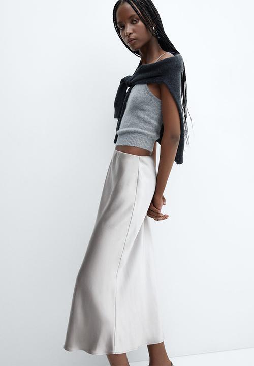 MANGO - Skirt Mia - Gray
