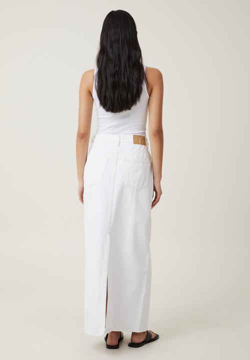 Cotton On - Blake Denim Maxi Skirt - Whitehaven