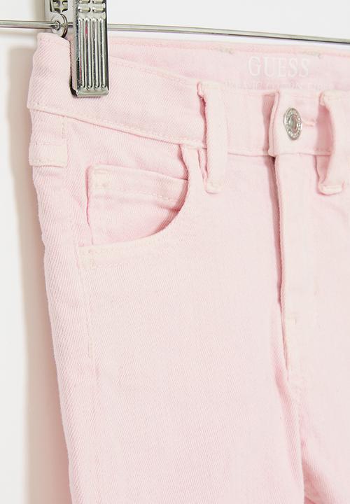 GUESS - Bull denim shorts - ballet pink