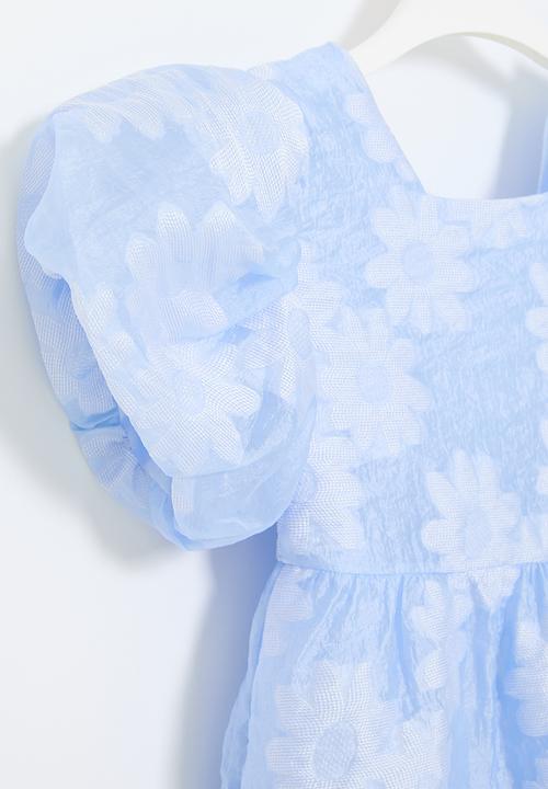 Pop Candy - Puff sleeve dress - blue