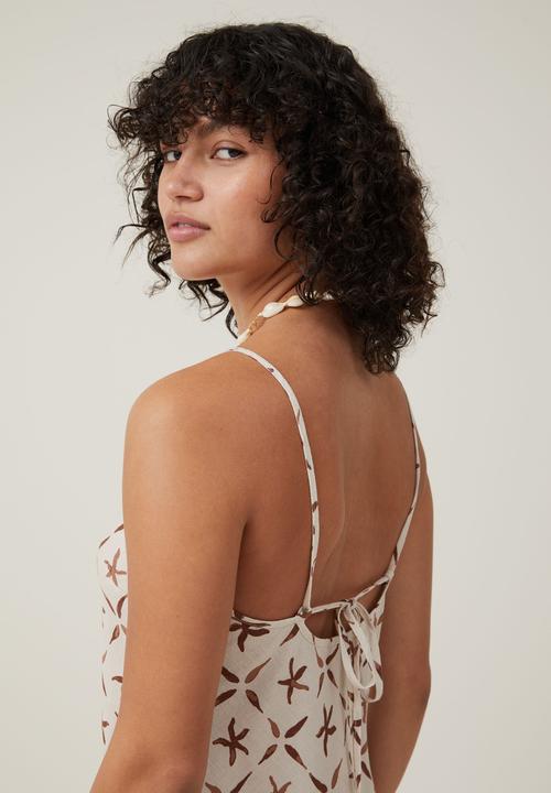 Cotton On - Haven Mini Dress - Sea Star Tile Stone
