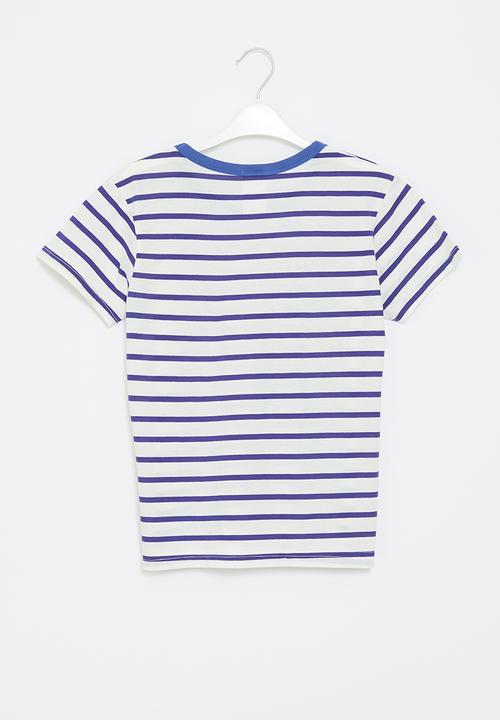 Pop Candy - Striped t-shirt - blue