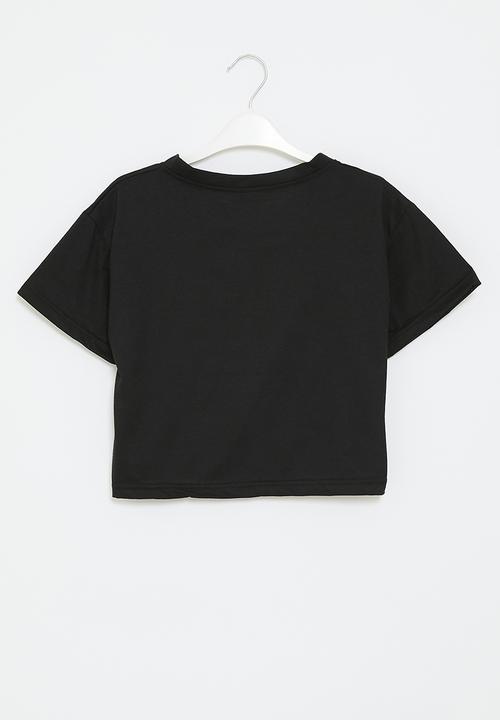 Pop Candy - Cropped tee - black