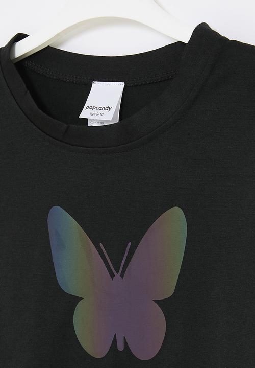 Pop Candy - Cropped tee - black