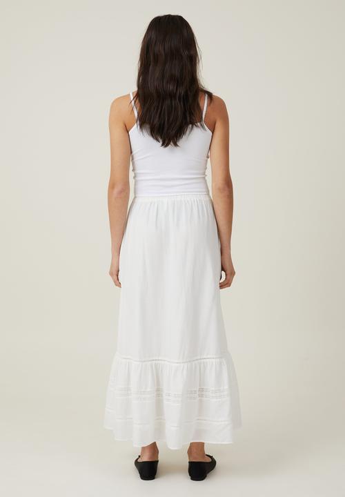 Cotton On - Rylee Lace Maxi Skirt - White