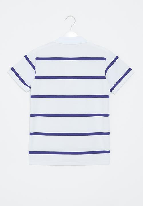 Pop Candy - Stripe golfer - blue & white