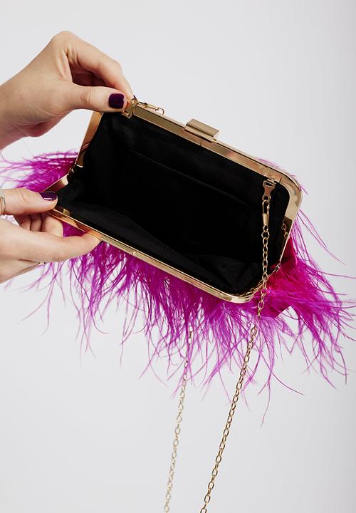 Me&B - The feather clutch - pink
