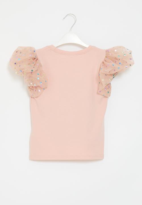 Pop Candy - Puff sleeve tee - pink