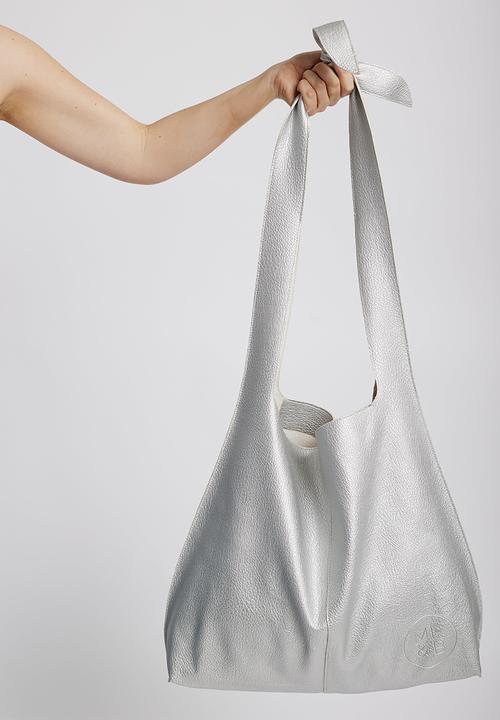 Me&B - The tie shoulder tote - silver