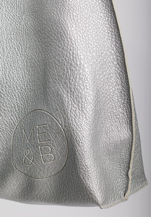 Me&B - The tie shoulder tote - silver