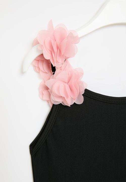 Pop Candy - One piece swimsuit - black & pink
