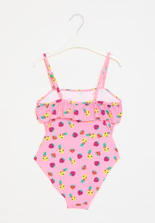 Pop Candy - One piece frilled bikini - pink