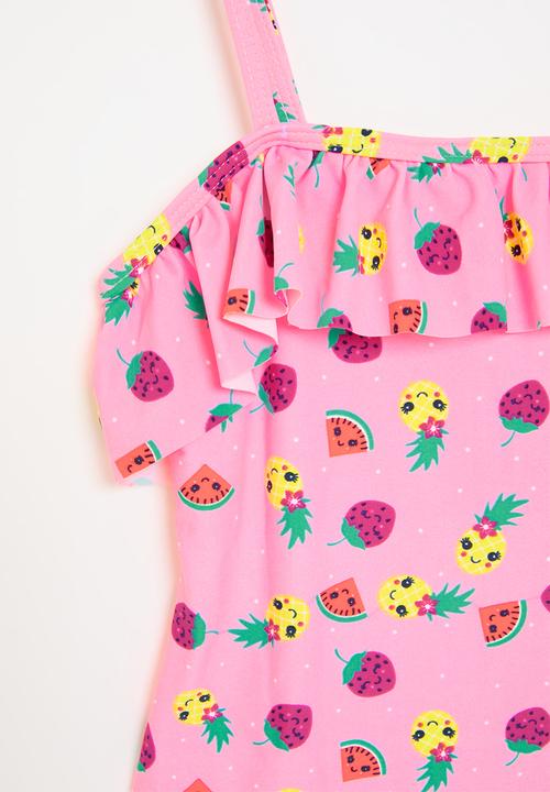 Pop Candy - One piece frilled bikini - pink