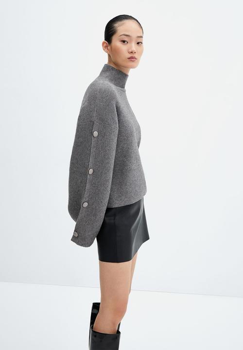 MANGO - Sweater rolling - grey