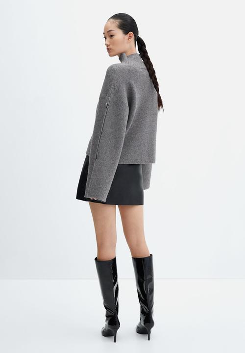 MANGO - Sweater rolling - grey