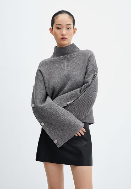MANGO - Sweater rolling - grey