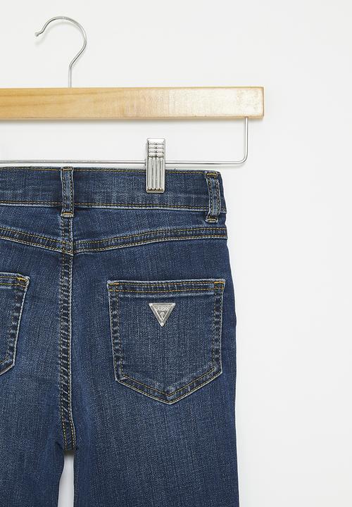 GUESS - Stretch denim flare fit pants - lily mid wash