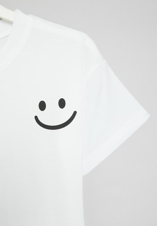 Pop Candy - Smiley tee - white 