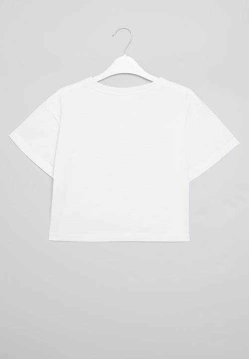 Pop Candy - Cropped tee - white